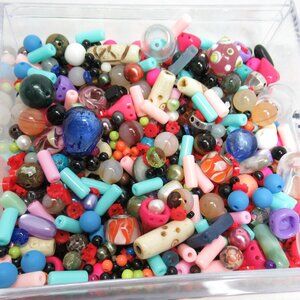 Bag of assorted beads